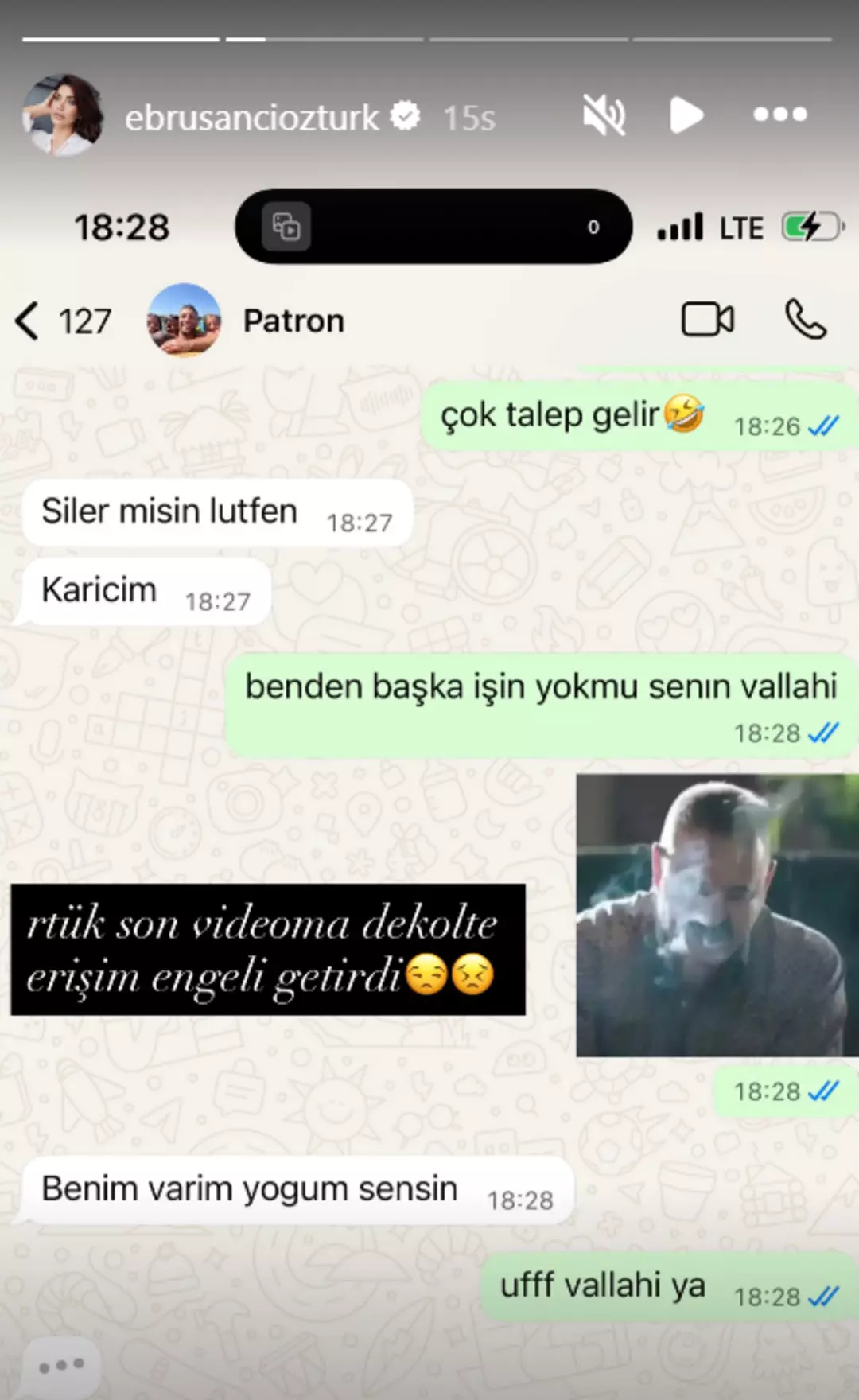 “Siler misin karıcım?”