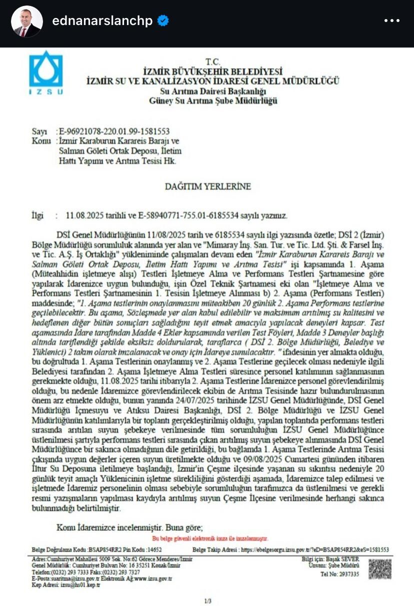 Ednan Arslan Belge 1