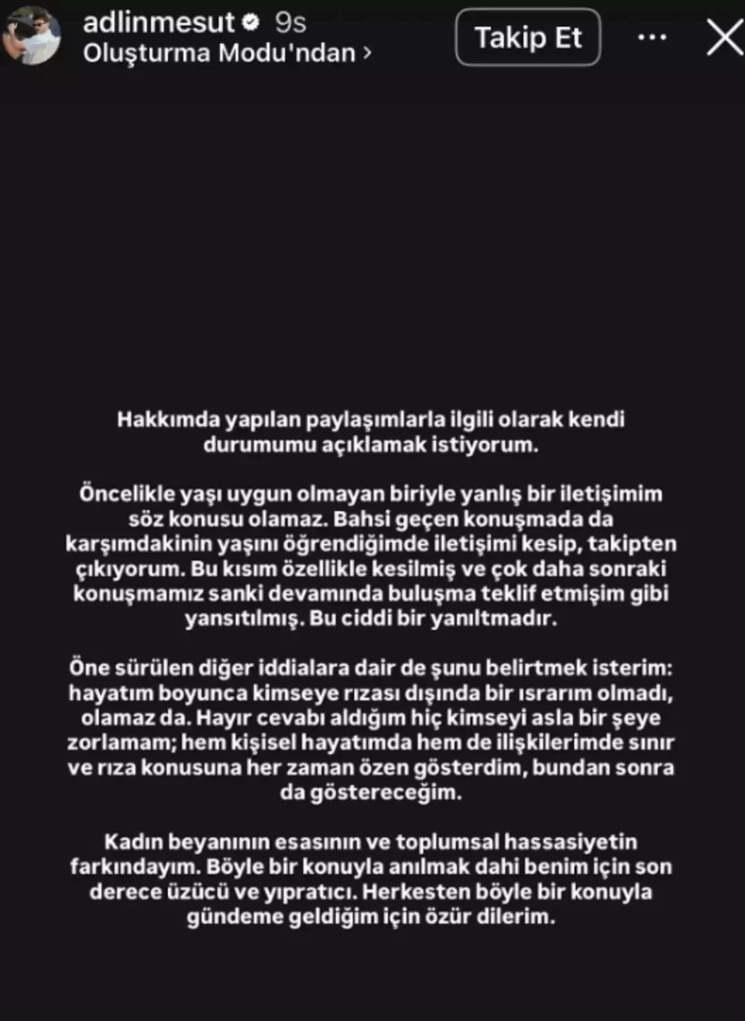 Adlin’den hızlı açıklama