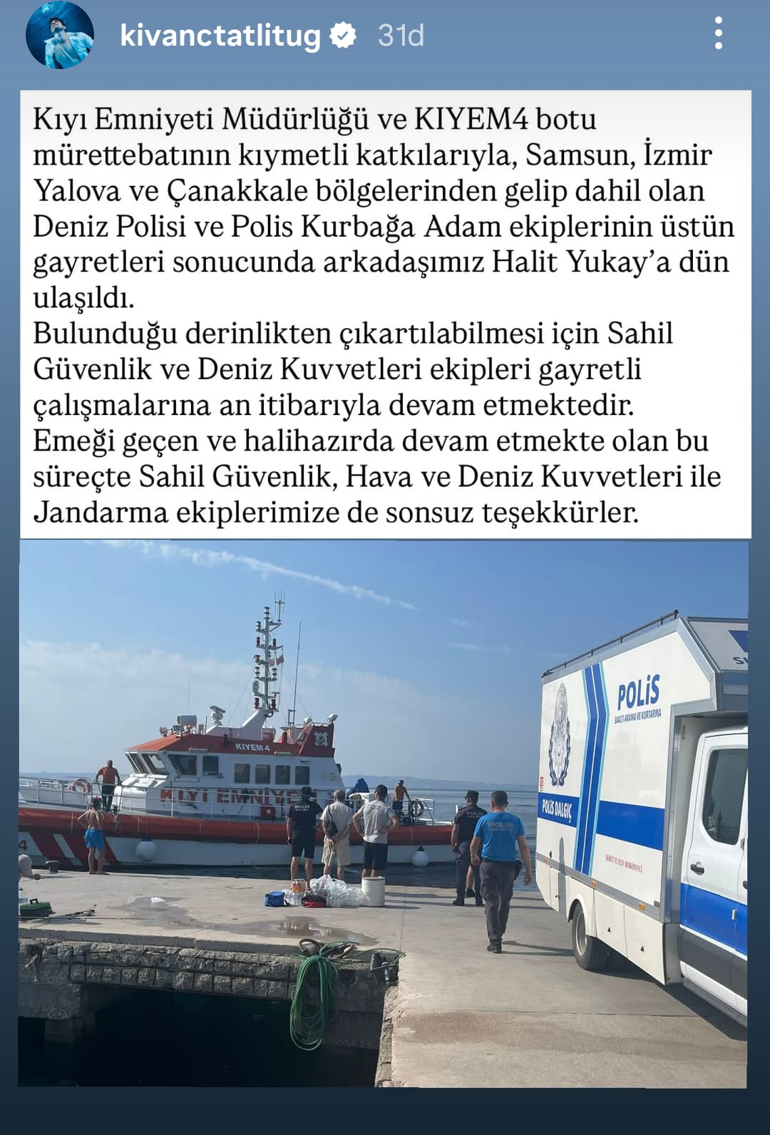 Arama çalışmalarının detayları