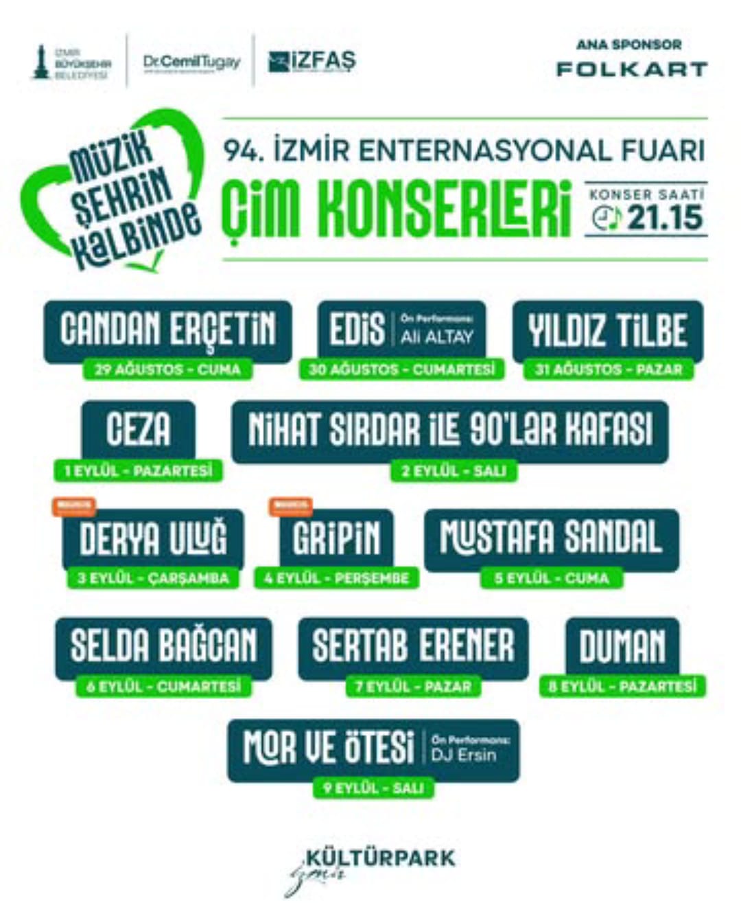 İŞTE O KONSERLER...