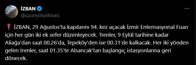 Ulaşım için önemli not