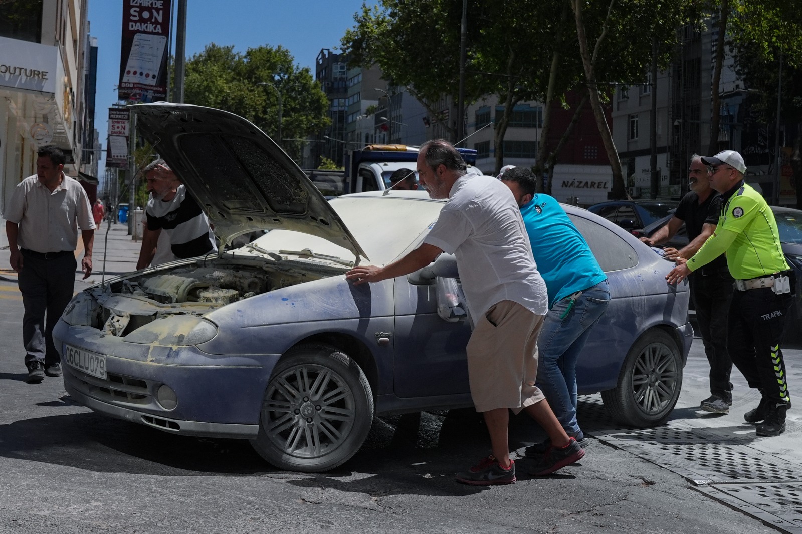 Sürücünün dikkatli hareketi faciayı önledi