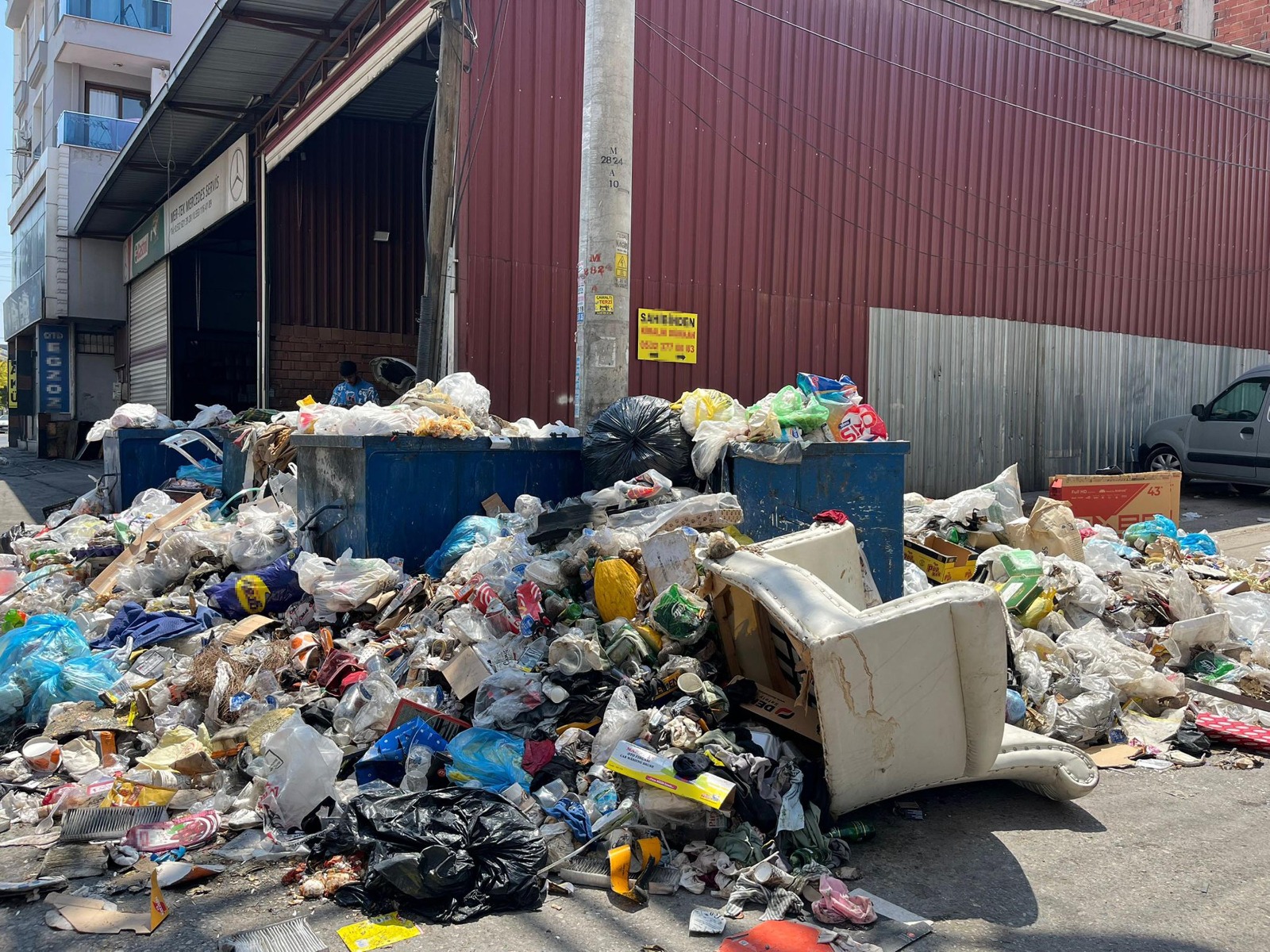 Mahalle sakinleri durumdan rahatsız