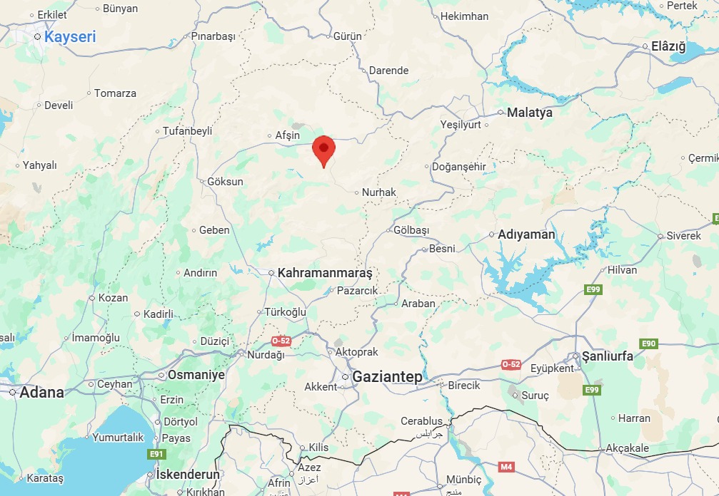 Kandilli Rasathanesi'nden gelen bilgiler