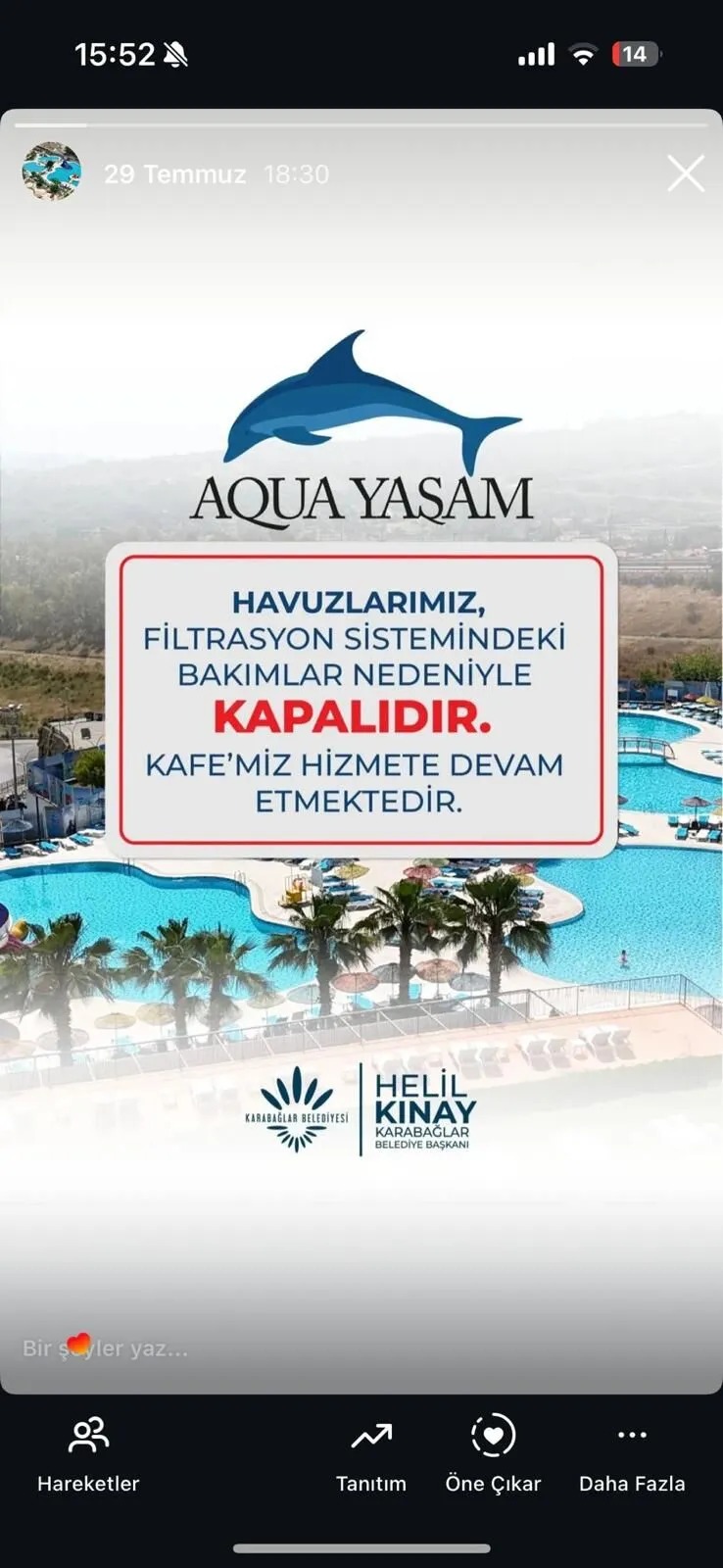 Karabağlar Belediyesi Havuz