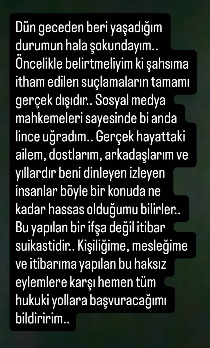 Mesut Sure Taciz Aciklamasi