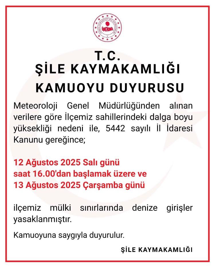 3 ilçede denize girmek yasaklandı