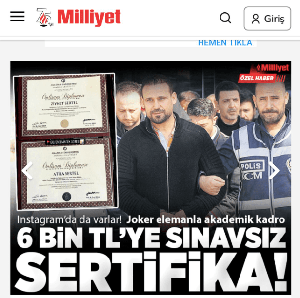 Sertel bu görseli yargıya taşıyor