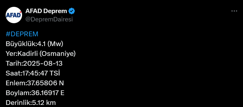 Osmaniye Deprem-2