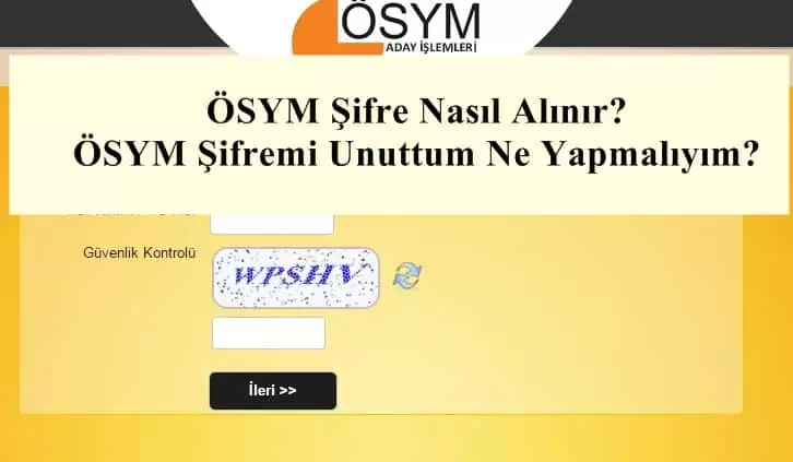 Osym Sifreler