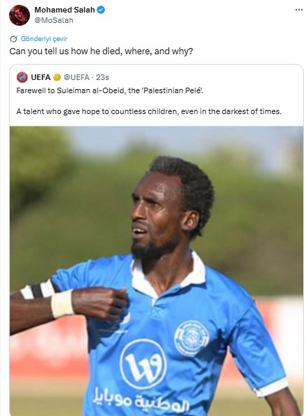 Muhammed Salah'ın paylaşımı