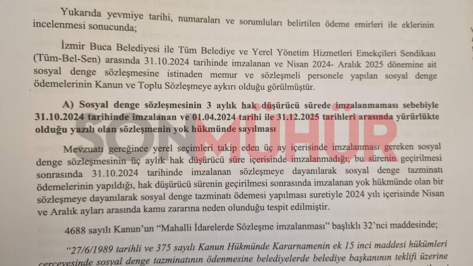Sayıştay'a göre sözleşme yok hükmünde