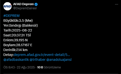 Sındırgı Deprem-1