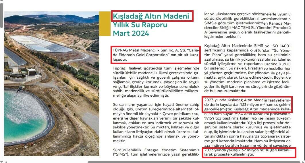 Kışladağ altın madeni