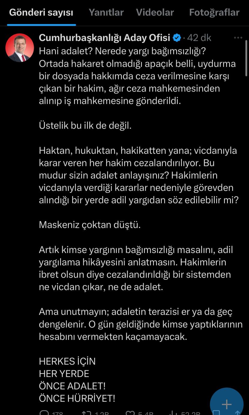 “Bu mudur sizin adalet anlayışınız?”