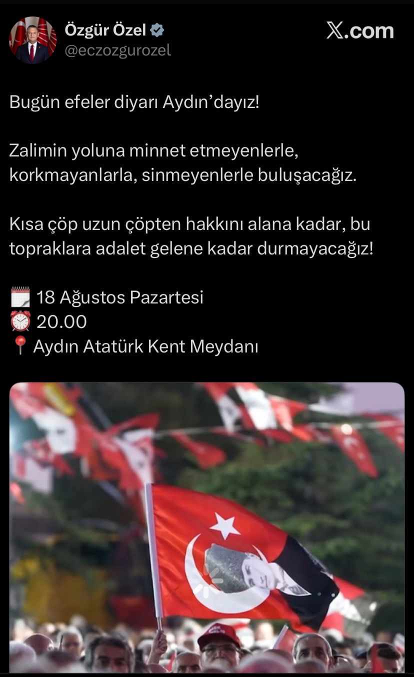 Çerçioğlu’na dolaylı gönderme