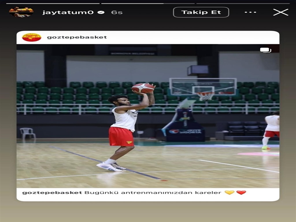 Boston Celtics’in dünyaca ünlü forveti Jayson Tatum,