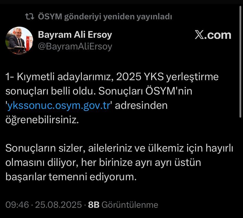 Milyonlarca aday bekliyordu