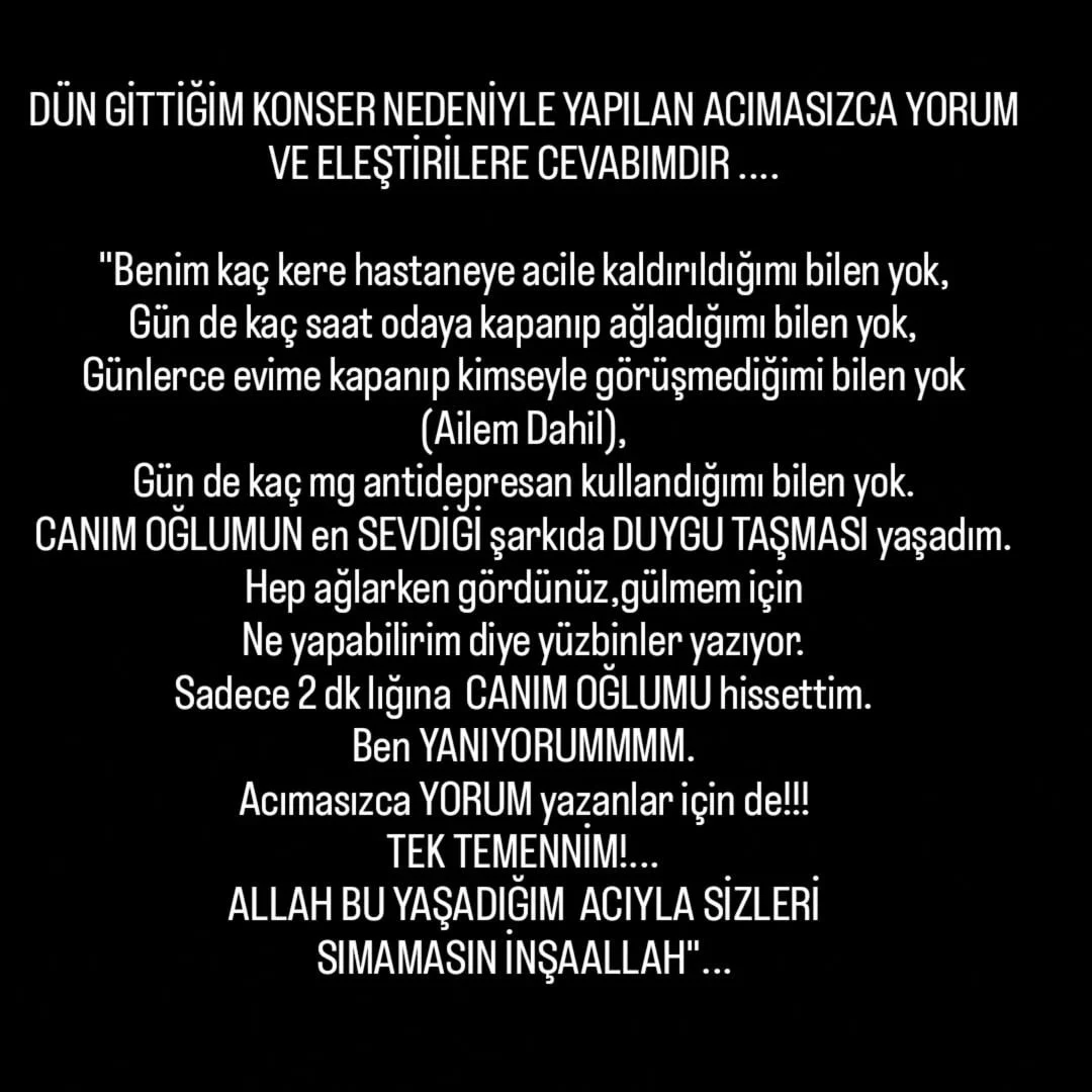 “Acımasız yorumlara maruz kaldım”