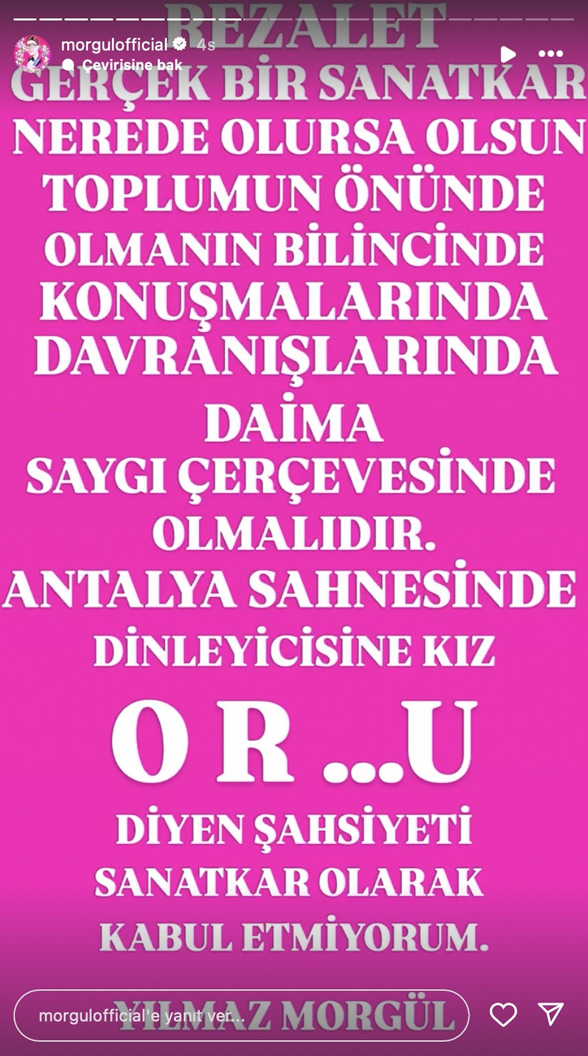 Yılmaz Morgül Paylaşım