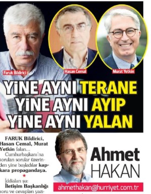 Ahmet Hakan kendini savundu