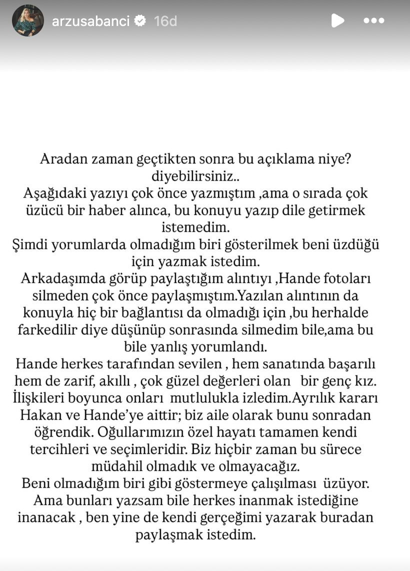 “Tamamen kendi tercihleri”