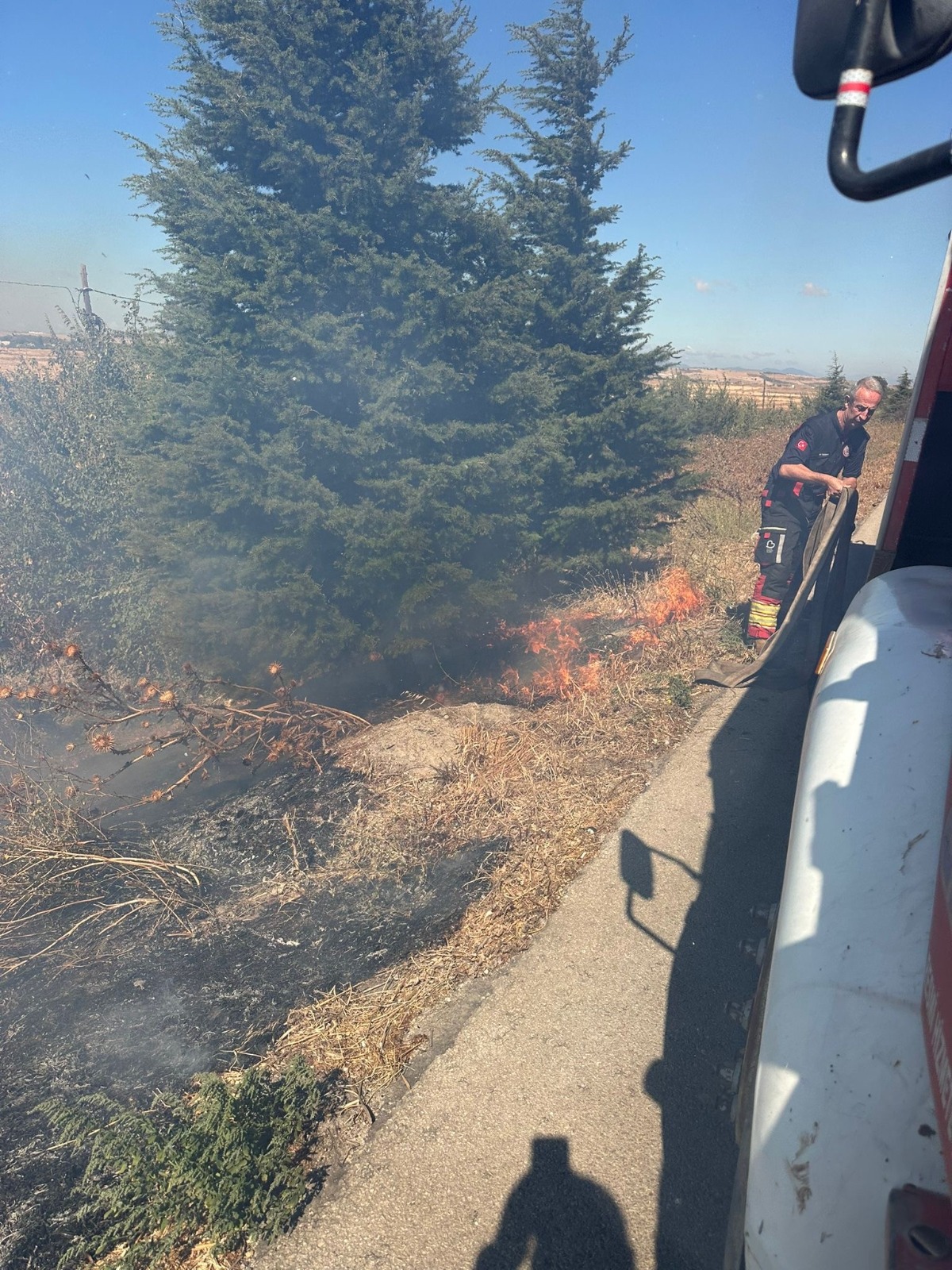İtfaiye ekiplerinden hızlı müdahale