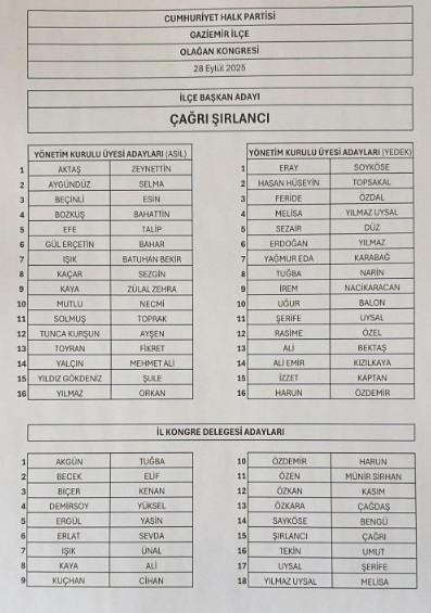 Çağrı Şırlancı Chp Gaziemir