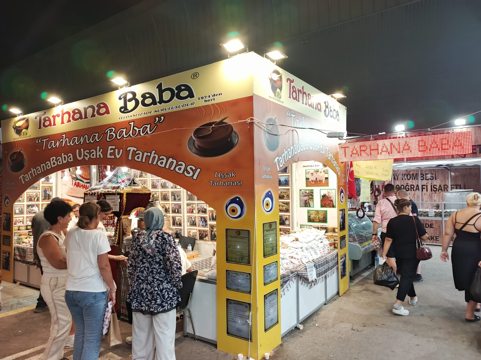 Tarhana Baba fuarın enerji kaynağı...