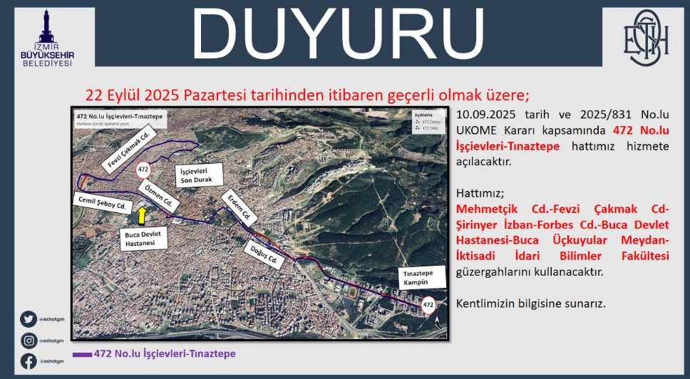 ESHOT'tan açıklama