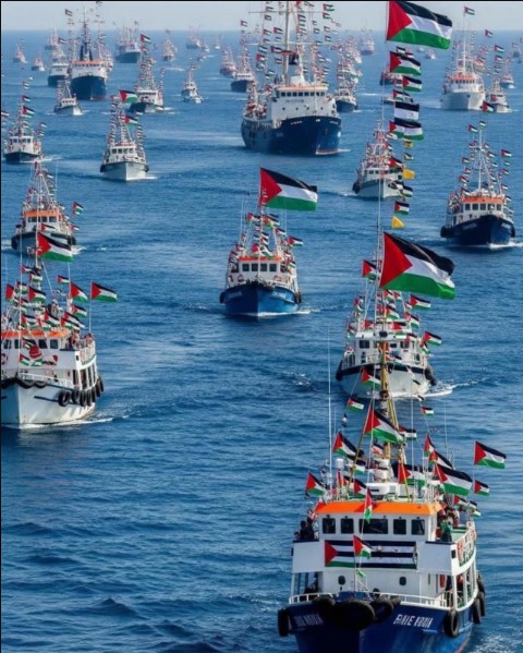 Sumud Filosu'nda rota Gazze