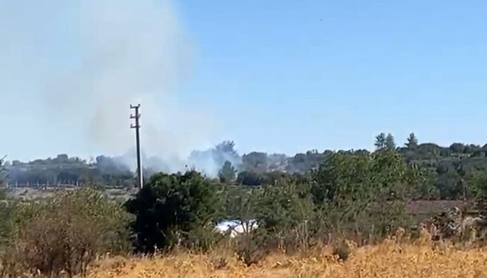 Menteşe'de Makilik Alan Yangını