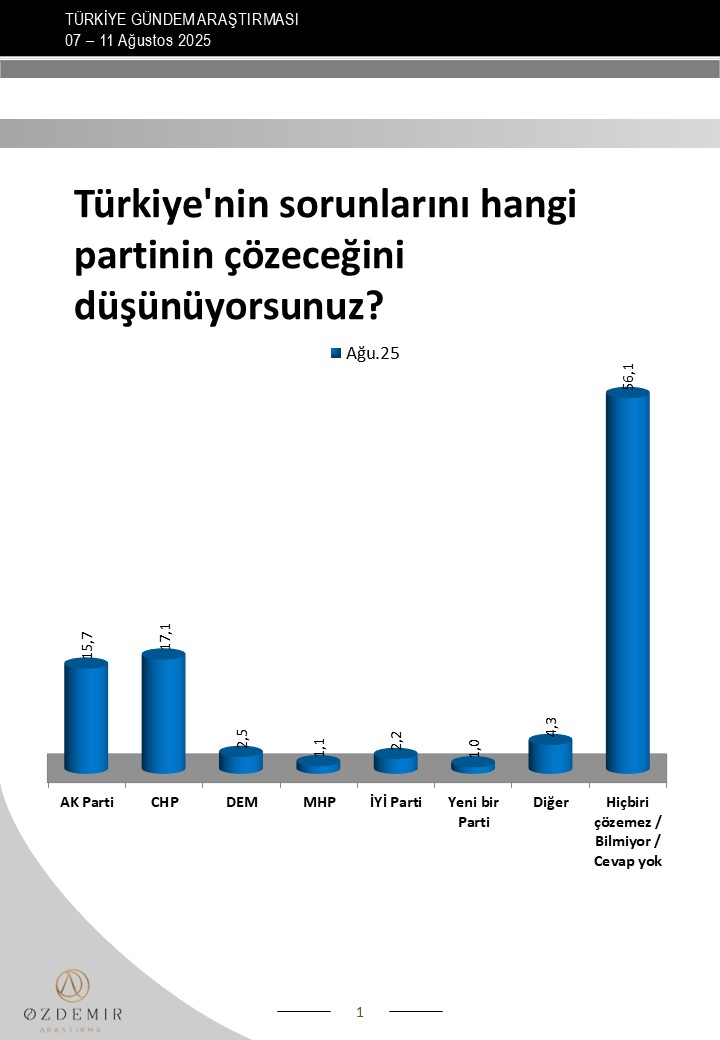 Türkiye'nin sorunlarını kim çözer?