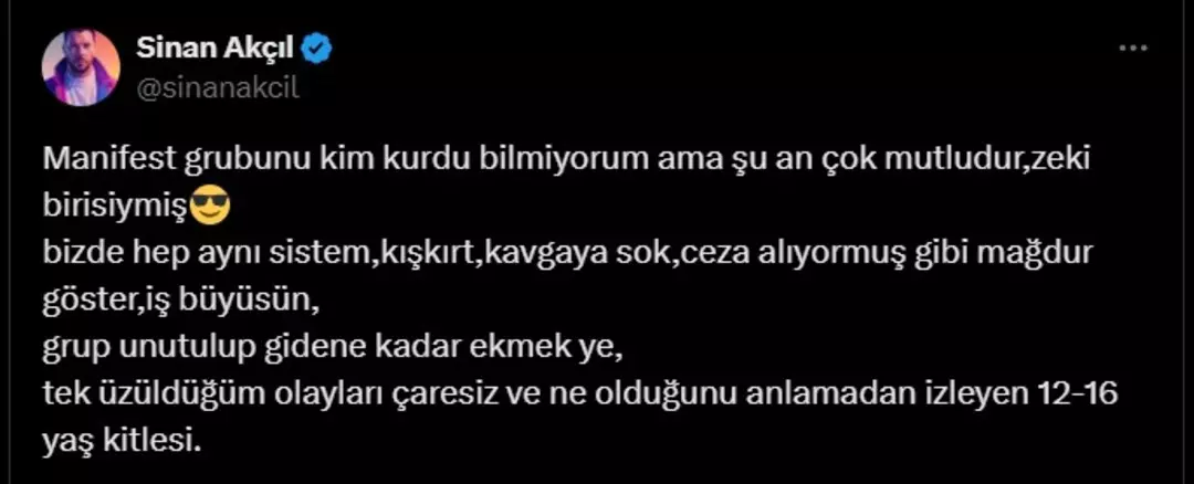 Sinan Akçıl’dan sert eleştiri