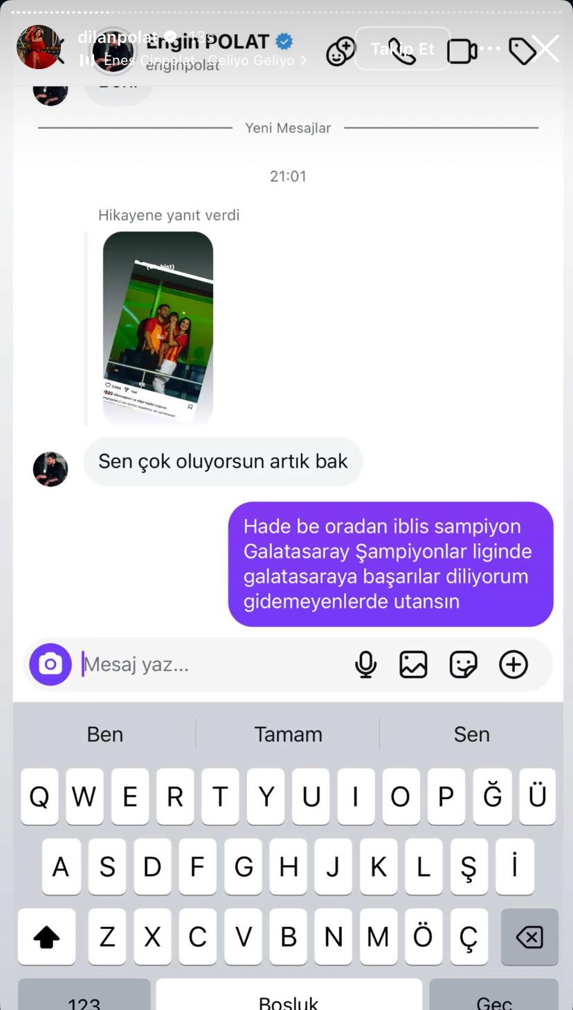 dilan gönderme story ss