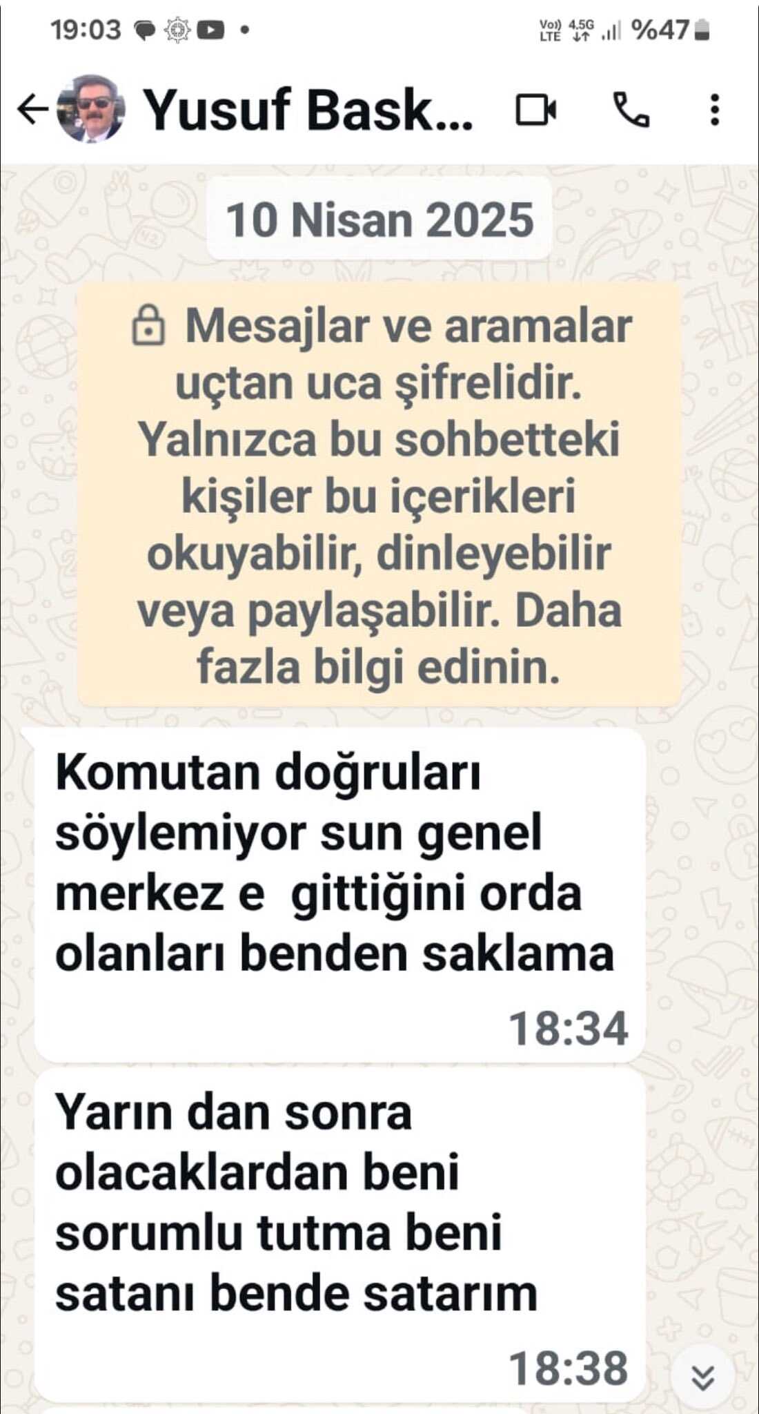 Göğerkaya'nın paylaşımı