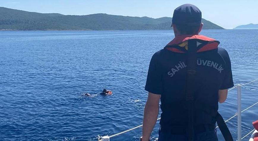 Yüzerek Yunanistan’a Geçmeye Çalıştı 1
