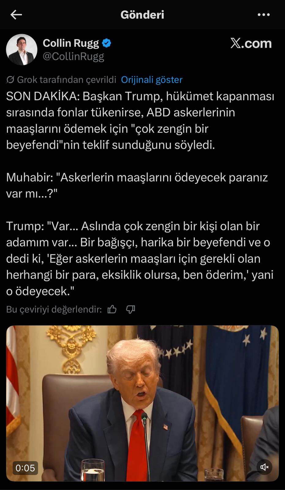 Trump, Musk'ı mı işaret etti?