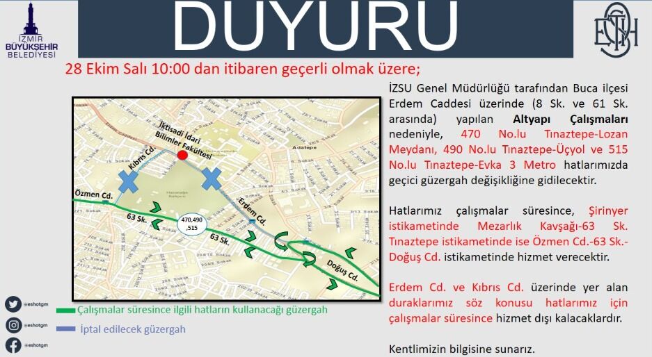 Bölgesel ulaşımı etkileyen önemli hatlar