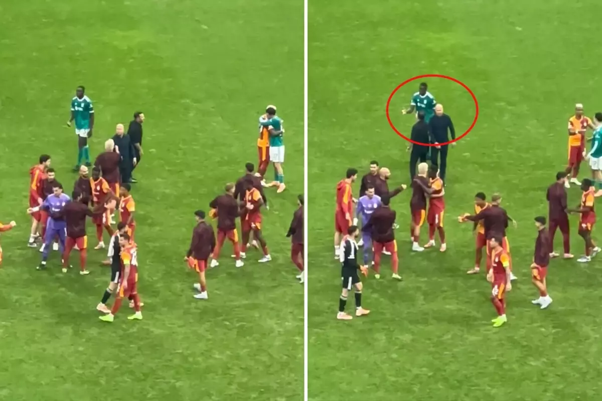 Arne Slot Maç Bitiminde Okan Buruk'a Bakın Ne Yapmış!