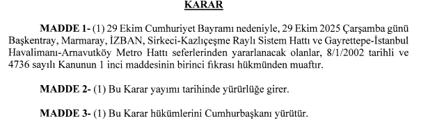 Cumhurbaşkanı Kararı