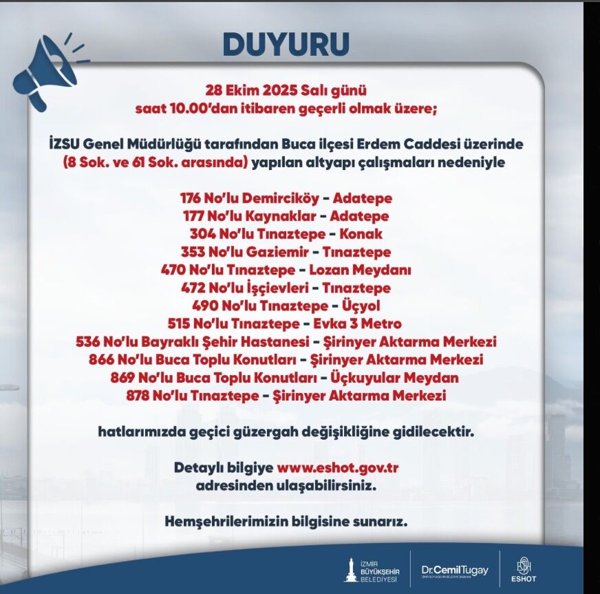 Bölgesel ulaşımı etkileyen önemli hatlar