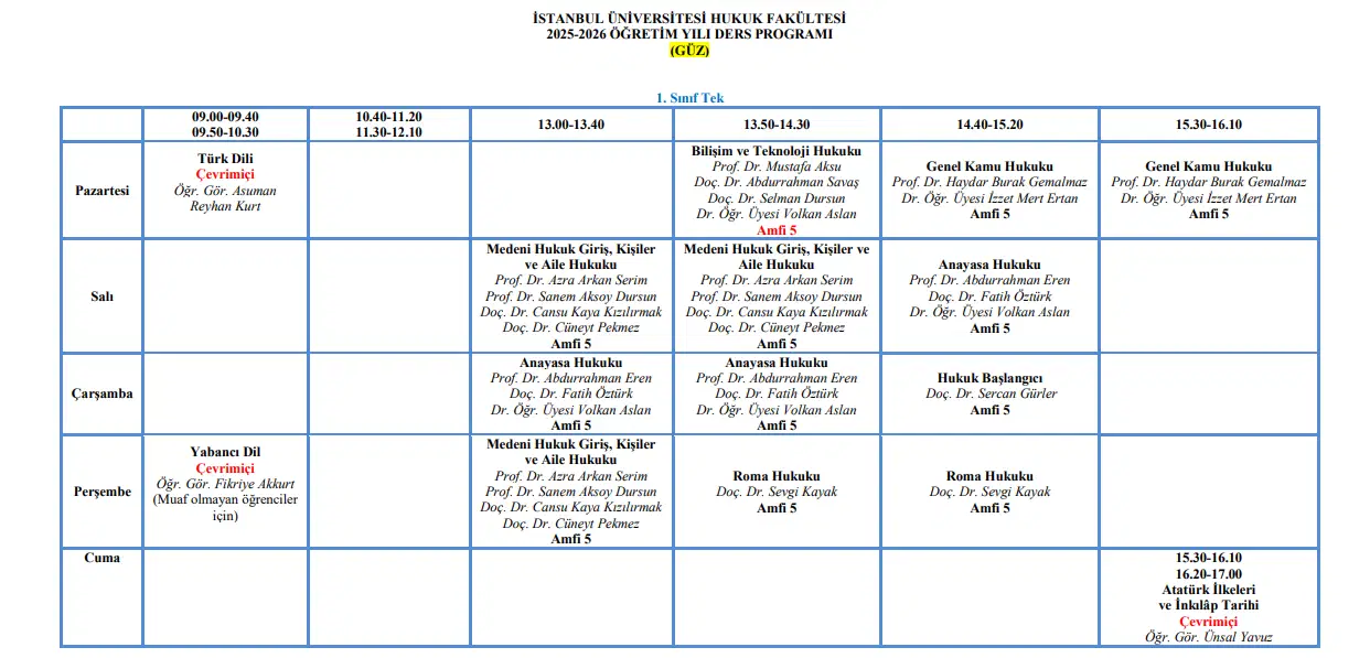Yeni düzenleme 2025-2026 güz dönemiyle başlıyor