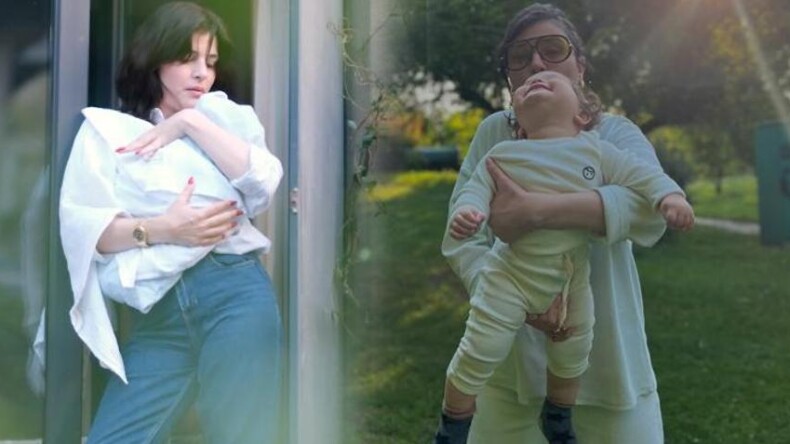 Gonca Vuslateri ve kızı