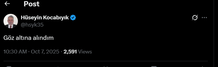 Hüseyin Kocabıyık Paylaşım