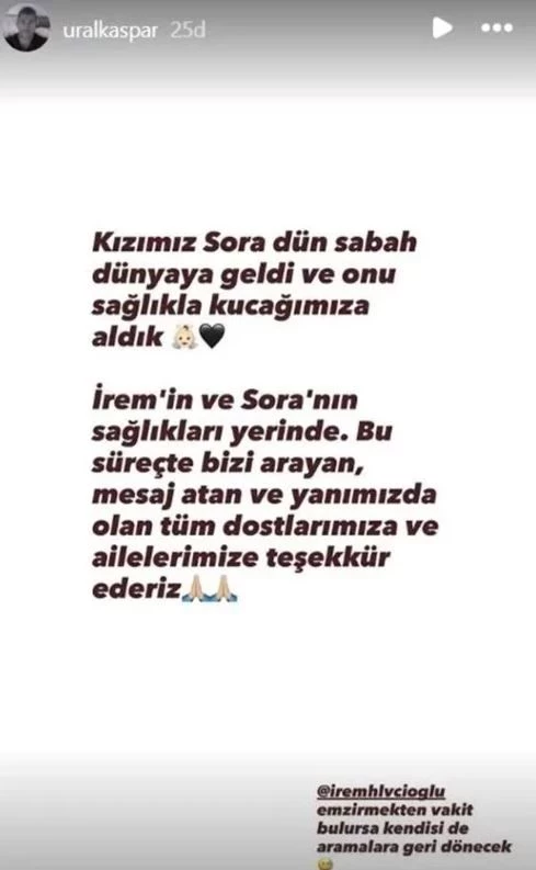 İrem Helvacıoğlunun Eşi Açıklama