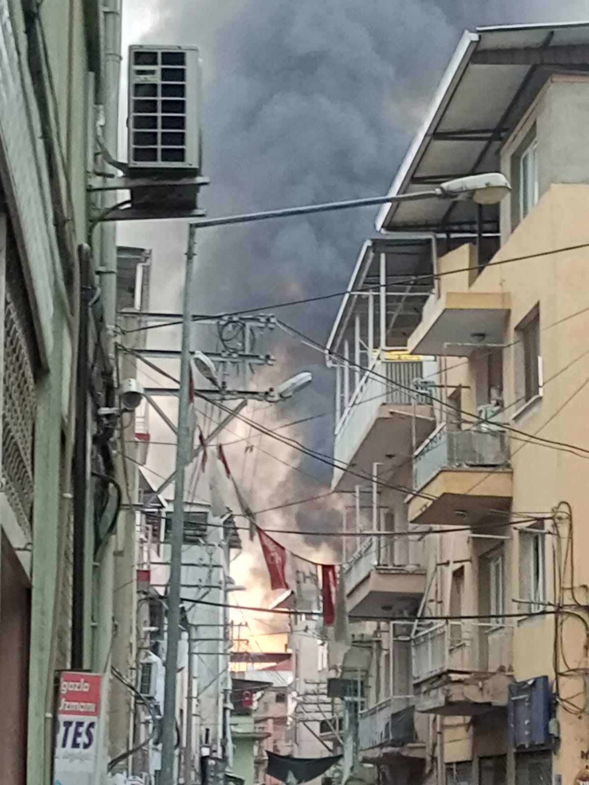 Yağmura rağmen zorlu müdahale