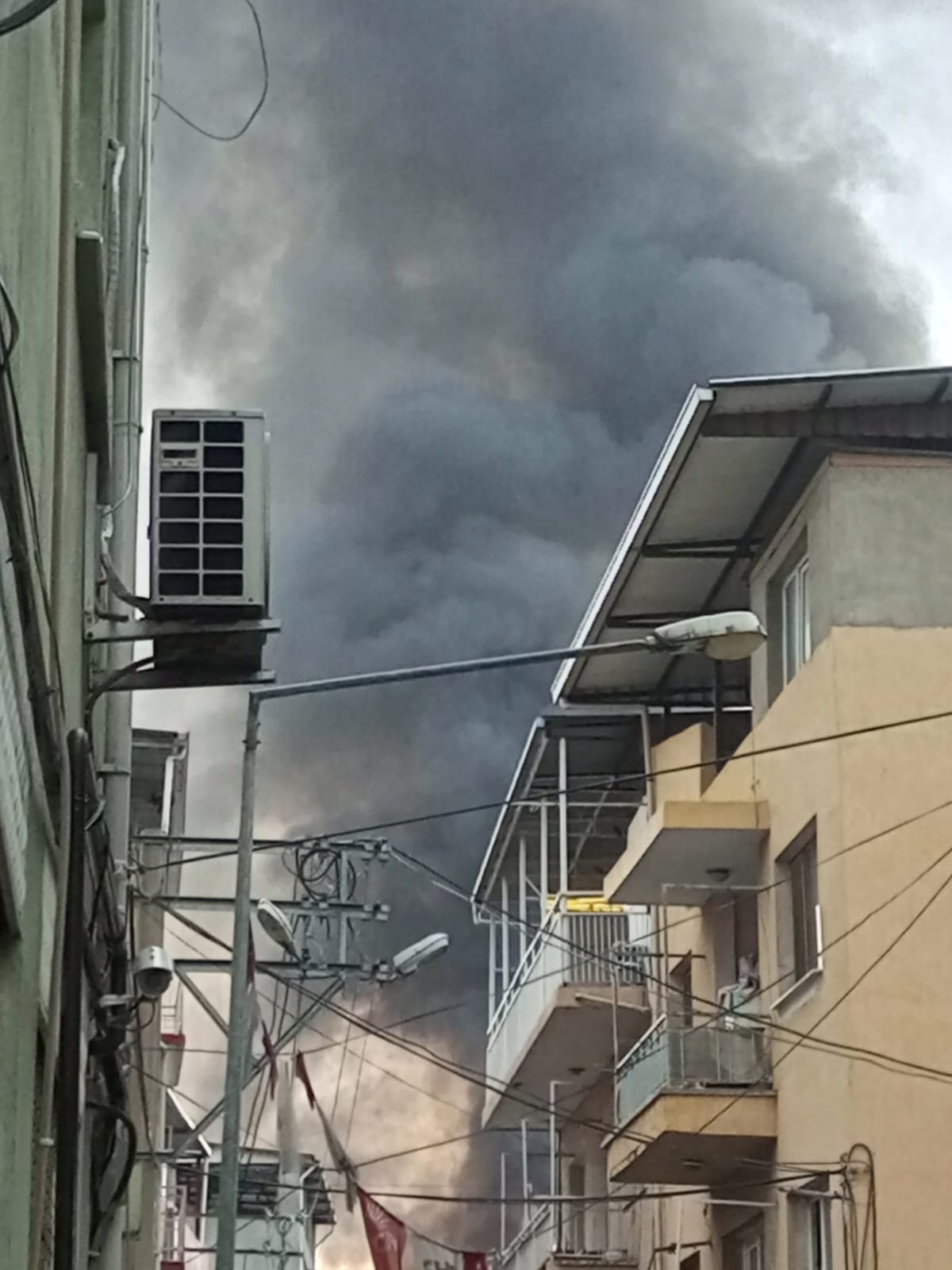 Yoğun duman ve tüp tehlikesi