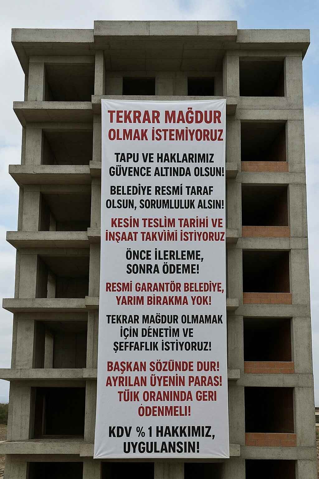 Seslerini afişlerle duyuracaklar